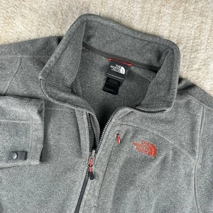 North Face Jacket Mens Large Gray Apex Bionic 2 Windwall Fleece Lined Full Zip - Picture 1 of 6