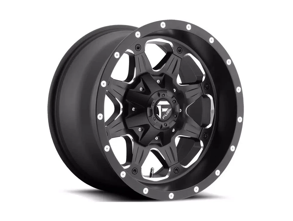 (4) 16" Fuel Boost D534 16x8 5x4.5 / 5x5.0 Lug Matte Black Milled Wheels 01mm - Image 1 of 1