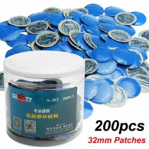 200PCS 32mm Car Rubber Wired Tyre Puncture Repair Mushroom Plug Tire Patch KIT - Picture 1 of 7