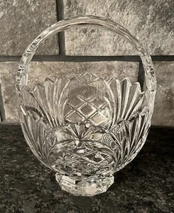 Meredian 8” Crystal Basket by Crystal Clear Industries - Picture 1 of 6