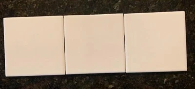 8 piezas.  Azulejo de pared de cerámica blanca esmalte brillante #01 de Florida Tile de 4-3/8" Foto 1 de 2