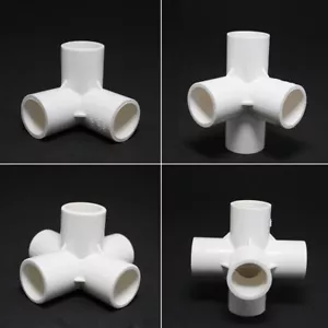 PVC Water Tube Adapter 20mm 25mm 32mm Inner Dia Fitting 3 4 5 6 Way Connector - Picture 1 of 10