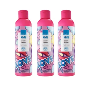 Avon Kids Fruity Body Wash 3 x 200ml 🍓 Gentle & Fun Bath Time for Ages 6–9 - Picture 1 of 1