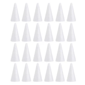 24 Pcs Christmas Tree Craft Foam Cones Crafts Christmas Decorations Diy - Picture 1 of 12