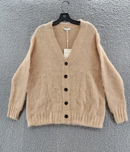 Rebecca Taylor Brushed Finish Cardigan Women's XS/S Camel V- Neck Long Sleeve - Picture 1 of 16