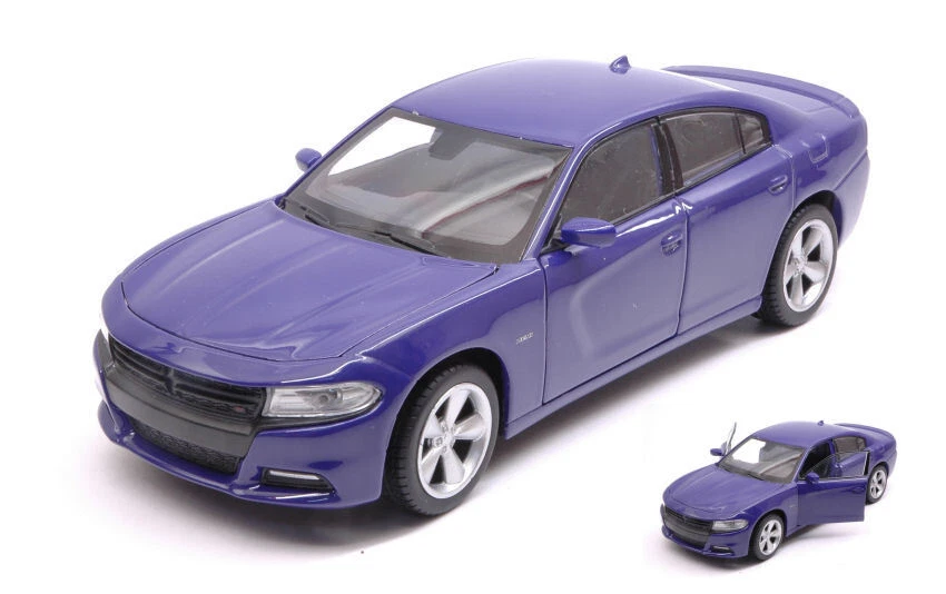 Modellino Auto Scala 1/24 Welly DODGE CHARGER diecast modellismo statico - Immagine 1 di 1