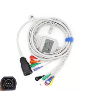 Compatible For Zoll 1 Step Patient Cable ECG leadwire Snap for Patient Monitor - Picture 1 of 11