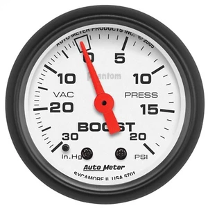 AutoMeter 5701 Phantom Mechanical Boost/Vacuum Gauge - Picture 1 of 3
