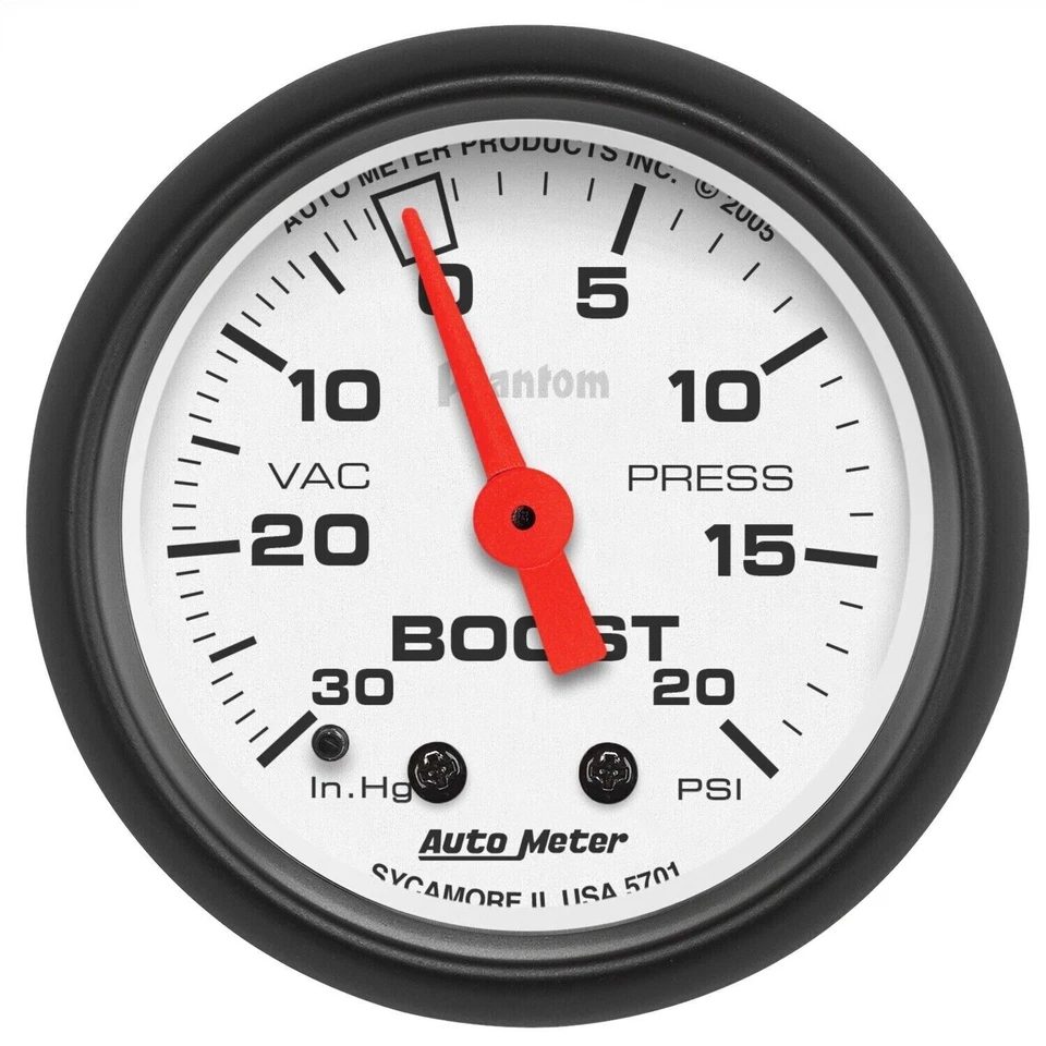 AutoMeter 5701 Phantom Mechanical Boost/Vacuum Gauge - Image 1 of 3