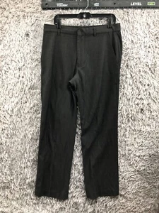 Pantalones de vestir para hombre Banana Republic 33x32 gris oscuro holgado chino poliéster - Imagen 1 de 13