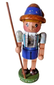 Vintage Hand Painted Signed Artisan Jan Elmore Issaquah WA Pinocchio Nutcracker - Picture 1 of 6