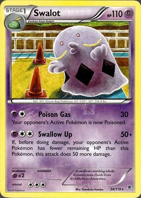 Swalot | 38/119 | XY Phantom Forces | Mint | Regular Rare | Pokemon TCG Single - Image 1 of 2