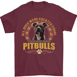 A Pitbull Dog Mens T-Shirt 100% Cotton - Bild 1 von 101