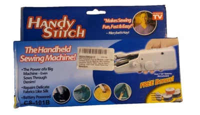 Mini Portable Smart Handheld Electric Sewing Machine Cordless Quick Stitch - Image 1 of 2