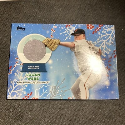 2023 Topps Holiday Relic #RC-LW Logan Webb - Image 1 of 2
