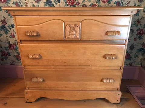 Vintage Matching Bedroom Set: Dresser & Chest Of Drawers MCM (1950s) Solid Wood! Cover