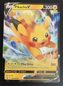 Pikachu V SWSH285 - Black Star Promo - Ultra Rare Holo Pokemon Card Near Mint - Picture 1 of 2