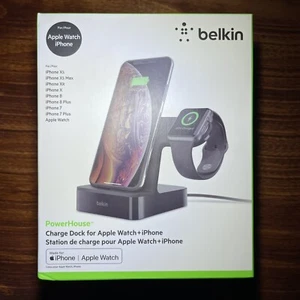Belkin PowerHouse Charge Dock For Apple Watch & iPhone XS, XR, X, 8, 7 - Picture 1 of 6