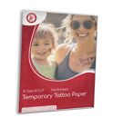 Temporary Tattoo Paper for INKJET printers, Custom printable tattoos () 10 Sets