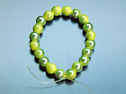 (002) *UK* 18cm Acrylic Two Tone Bead Bracelet for Females or Males