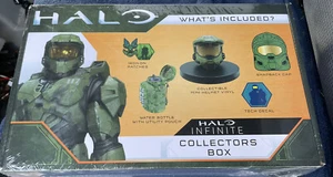 Halo Infinite Culture Fly Collector's Box Snapback Cap Helmet Vinyl Water Bottle - Picture 1 of 12
