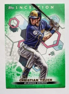 2022 Topps Inception Christian Yelich Green Parallel #30 Brewers - Picture 1 of 2