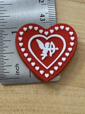 Valentine Heart Silicone Focal Bead For Beaded Pens KeychainsJewelry - Image 1 of 3
