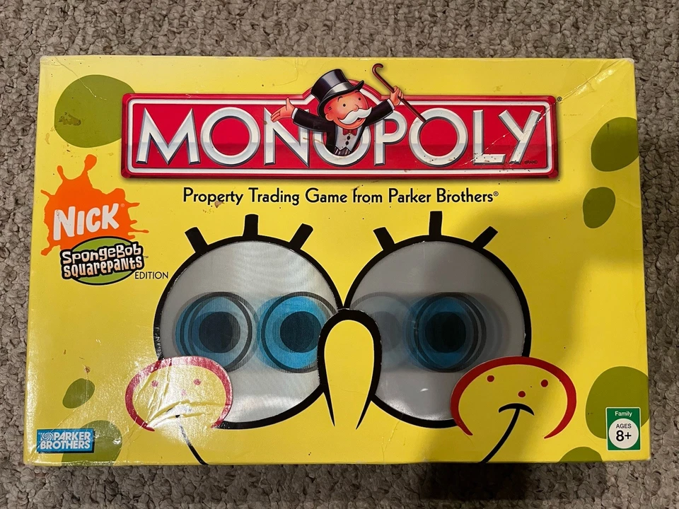 Hasbro Spongebob Squarepants Monopoly Collectors Edition 2005 Complete - Image 1 of 4