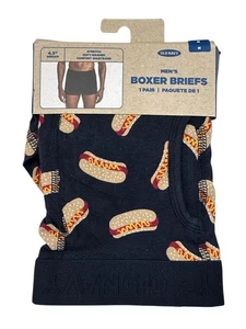 Old Navy Hombre Suave Lavado Boxer-Briefs 4.5” Entrepierna Hot Dogs Talla S M L XXL - Imagen 1 de 3