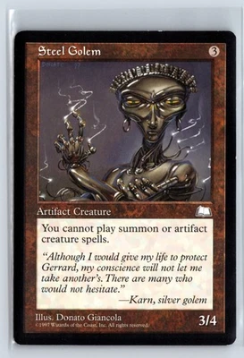 Steel Golem Weatherlight Uncommon – MTG Magic the Gathering Card - Image 1 of 4