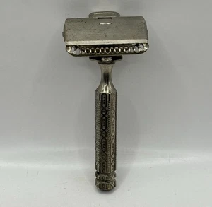 Old Estate Sale Bathroom Find Vintage Ever-Ready Chrome Safety Razor U.S.A. - Picture 1 of 20