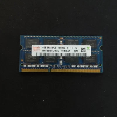 4GB RAM SO-DIMM Hynix China ordinateur portable 4GB 2RX8 PC3-10600S - Immagine 1 di 2