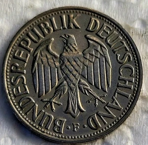 1962-F.....Germany 1  Deutsche Mark  Beautiful Coin  - Picture 1 of 2