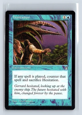 (3x) HESITATION – MTG Magic the Gathering Card – Stronghold – Uncommon - Image 1 of 4
