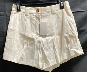 Rails Womens Ivory Solid Tailored Pleated Shorts Shorts Size 6 NWT - Picture 1 of 8
