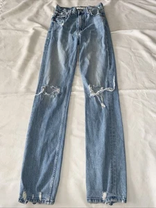 Mother Superior High Waisted Rider Skimp In The Confession Distressed Sz 24 - Picture 1 of 11