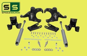 3"/3-4" Drop Kit Spindle/Shackle/2 RR Shocks FOR 73-87 Chevy GMC C10 1.00" ROTOR - Picture 1 of 1