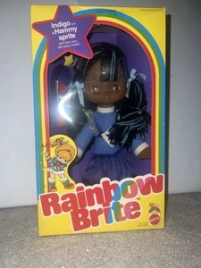 Vintage Rainbow Brite Puppe 1983 Hallmark Indigo und Hammy Sprite Mattel NRFB - Bild 1 von 10