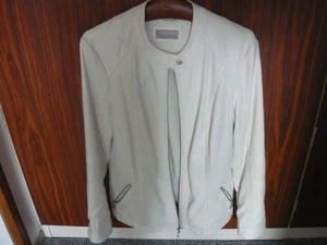 Weisse Kunst Lederjacke - Bild 1 von 1