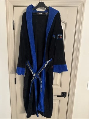 Vintage Rare FUBU Sports Collection Blue & Black Boxing Cloak Robe OSFA - Image 1 of 4