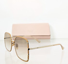 Brand New Authentic Chloe Sunglasses CE 0143S 002 59mm Gold 0143 Frame