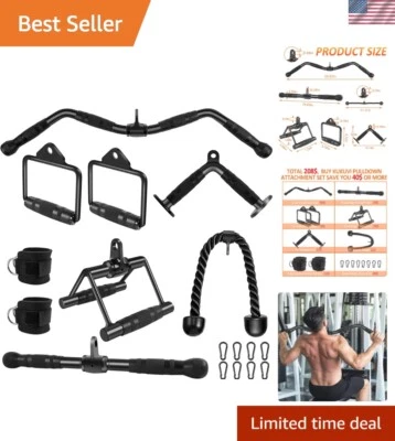LAT Pulldown Bar Attachments, Cable Machine Accessories for Home Gym, Triceps... - Изображение 1 из 4