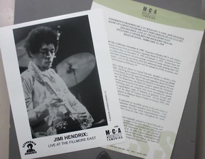 Jimi Hendrix promo photo ORIGINAL matte finish 8X10 + Bio Band Of Gypsys 1999! - Picture 1 of 1