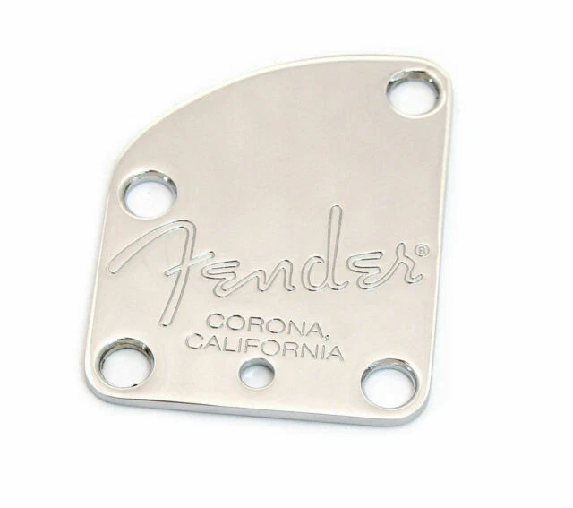 Fender Countoured Heel Neck Plate - Chrome