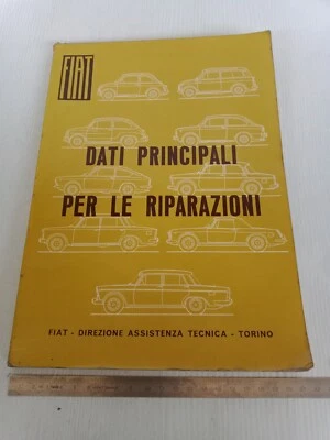 manuale originale caratteristiche dati revisione 1965 Fiat Osca 1600 500 600 etc - Immagine 1 di 4
