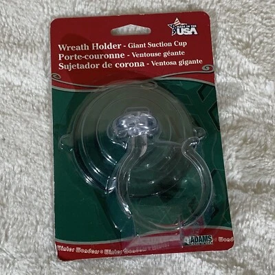 Soporte de corona con ventosa transparente Adams para hasta 10 libras - NUEVO Foto 1 de 2
