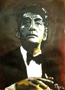 DEAN MARTIN ! SINGER JAZZ RAT PACK ! MARCELO NEIRA ORIGINAL ART w COA - Picture 1 of 7