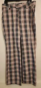 Men's Scotch & Soda Plaid 100% Cotton Pants SZ 32X33 - Picture 1 of 5