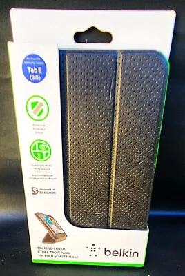 Belkin Form-Fit Blacktop Tri-Fold Folio Case for Samsung Galaxy Tab E 8.0 (NIB) - Image 1 of 3