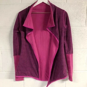 Ivivva Lululemon Houndstooth Reversible Wrap Jacket Girls Size 12 - Picture 1 of 6